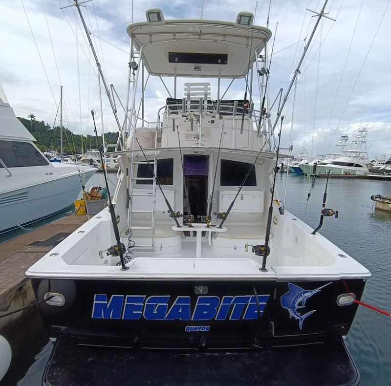 Megabite Fishing Charters With space for up to 8 guests, everyone has room to cast, chill, or cheer each other on.